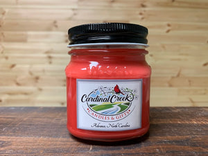 8 oz Mason Jar Soy Candle-Apple Cinnamon