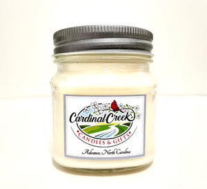 8 oz Mason Jar Soy Candle-Fresh Linen Odor Eliminator