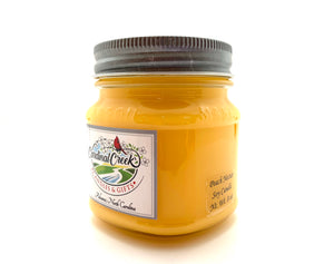 8 oz Mason Jar Soy Candle-Peach Nectar