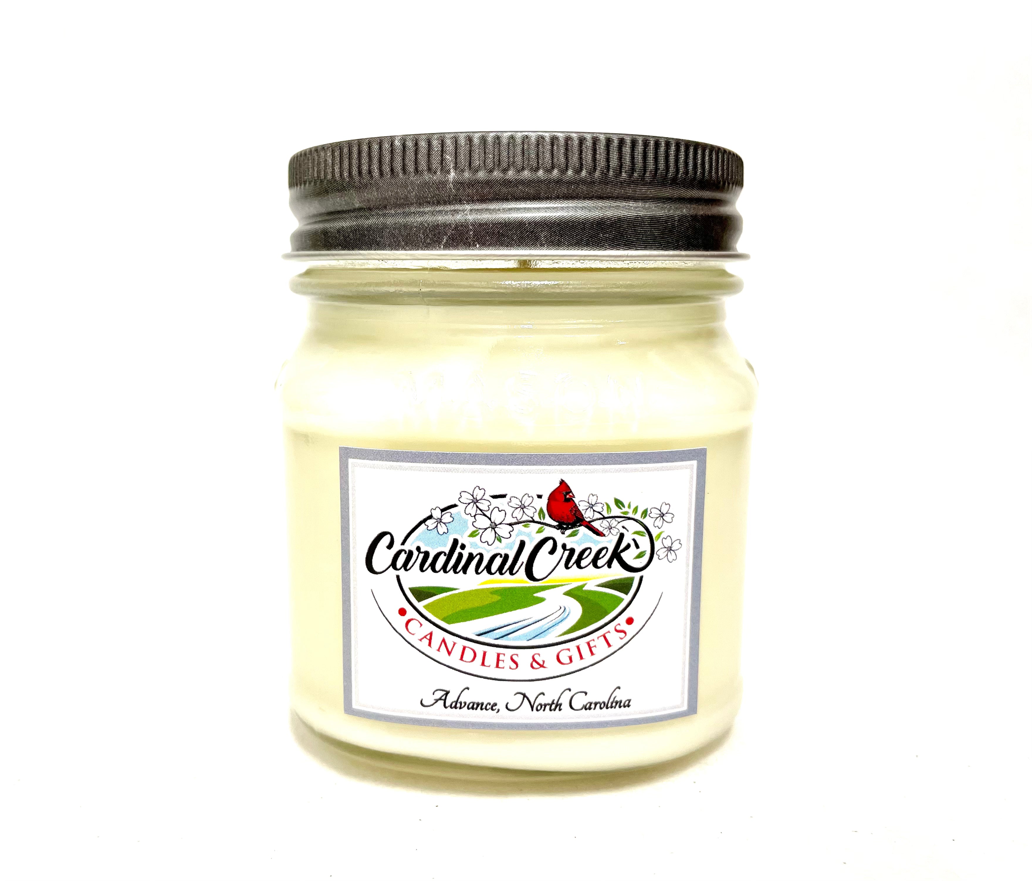 Scented Natural Soy Wax Candles in Glass Mason Jard (8 oz)